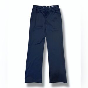 EUROPEAN CULTURE Navy Straight Leg Pants Ankle Zippers